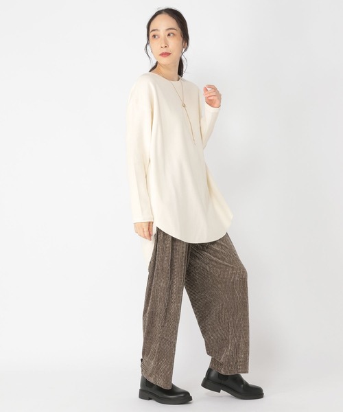 studio CLIP（スタディオクリップ）の「ポコポコベロアイージーパンツ[プチ・プラスサイズあり]（その他パンツ・レディース・モカ/スモーク・FREE）」の8枚目の写真