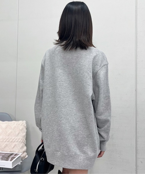 spiritoso（スピリトーゾ）の「【spiritoso】CLUB THE MANIAヘッドフォンプリント裏毛トレーナー（スウェット・レディース・Black/White/MD.Gray・FREE）」の15枚目の写真