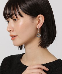 ハートフープフラワーイヤリング / 153185