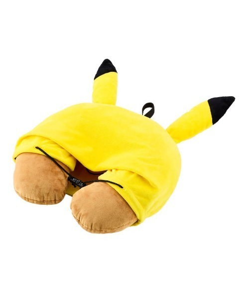 ポケットモンスター/ポケモン/フード付ネックピローピカチュウ