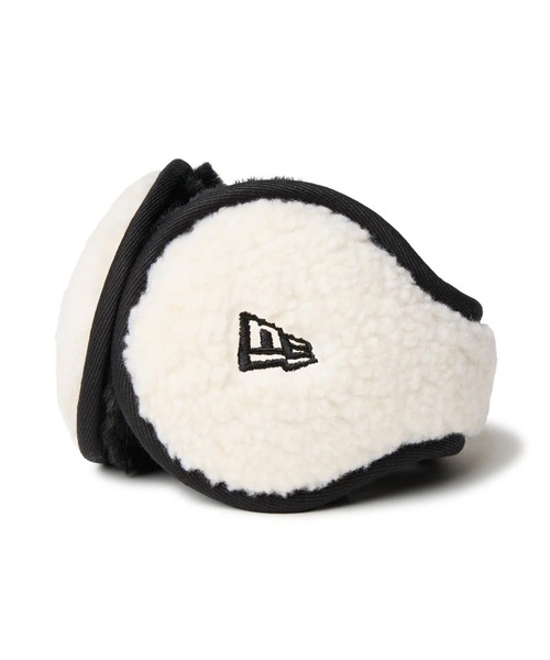 NEW ERA（ニューエラ）の「NEW ERA/ニューエラ イヤーマフ ボアフリース 防寒 14311566/14311567/14682553（イヤーマフ・メンズ・ブラック/ベージュ/オフホワイト・FREE）」の2枚目の写真