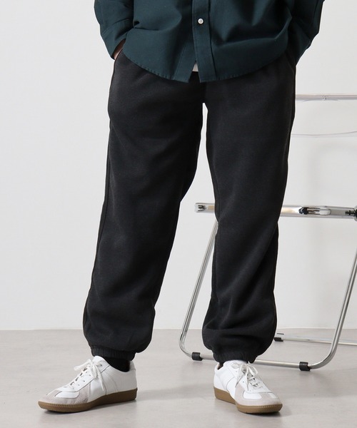 FUNALIVE(ファンアライブ)の「Fleece-lined sweatpants / 裏起毛 スウェットパンツ unisex(スウェットパンツ・メンズ・オートミール/ヘザーチャコール/グレイッシュベージュ/ブラック・M/L/XL)」の3枚目の写真