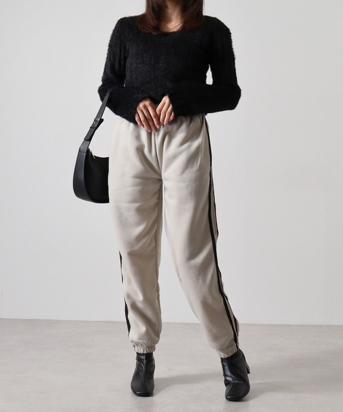 FUNALIVE(ファンアライブ)の「Fleece-lined sweatpants / 裏起毛 スウェットパンツ unisex(スウェットパンツ・メンズ・オートミール/ヘザーチャコール/グレイッシュベージュ/ブラック・M/L/XL)」の14枚目の写真