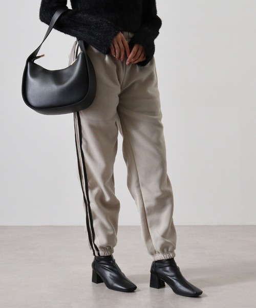 FUNALIVE(ファンアライブ)の「Fleece-lined sweatpants / 裏起毛 スウェットパンツ unisex(スウェットパンツ・メンズ・オートミール/ヘザーチャコール/グレイッシュベージュ/ブラック・M/L/XL)」の13枚目の写真