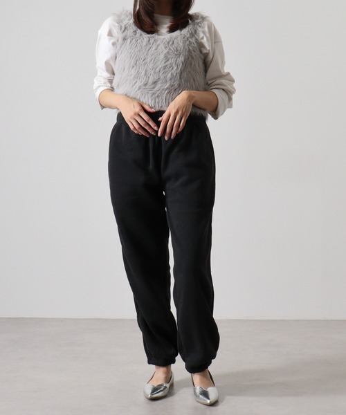 FUNALIVE(ファンアライブ)の「Fleece-lined sweatpants / 裏起毛 スウェットパンツ unisex(スウェットパンツ・メンズ・オートミール/ヘザーチャコール/グレイッシュベージュ/ブラック・M/L/XL)」の7枚目の写真