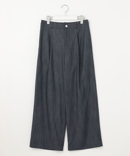 J.PRESS(ジェイプレス)の「【洗える】セルロースシャンブレー ワイド パンツ(その他パンツ・レディース・ネイビー系/ブルー系・7/9/11)」の12枚目の写真