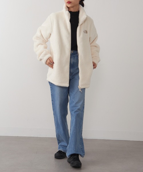 【ミー様】 ノースフェイスコートレディース90Ｌベージュハイベントダブるジップ THE NORTH FACE｜ジップイン マグネ ボールド フーデッド コート