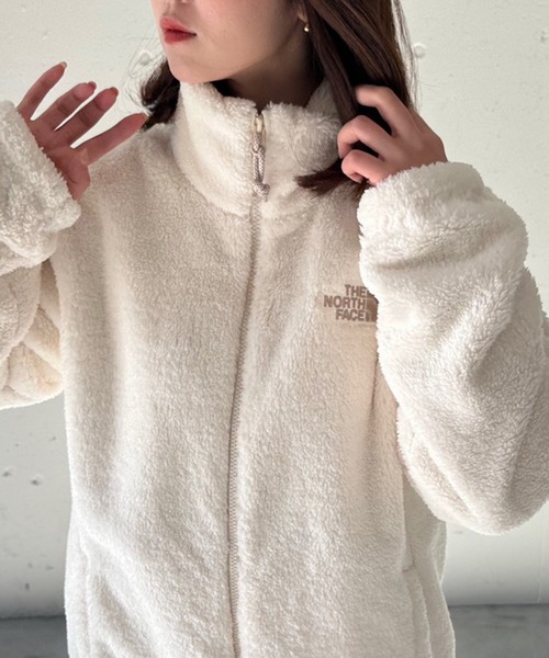 THE NORTH FACE(ザノースフェイス)の「【THE NORTH FACE】ボアフリースジップアップブルゾン COMFY ALPHA FLEECE ZIP UP NJ4FQ50(ブルゾン・レディース・ホワイト/ブラック/ダークグレー・XXL/S/L/M/XL/XXXL~XXXXL/XS)」の14枚目の写真