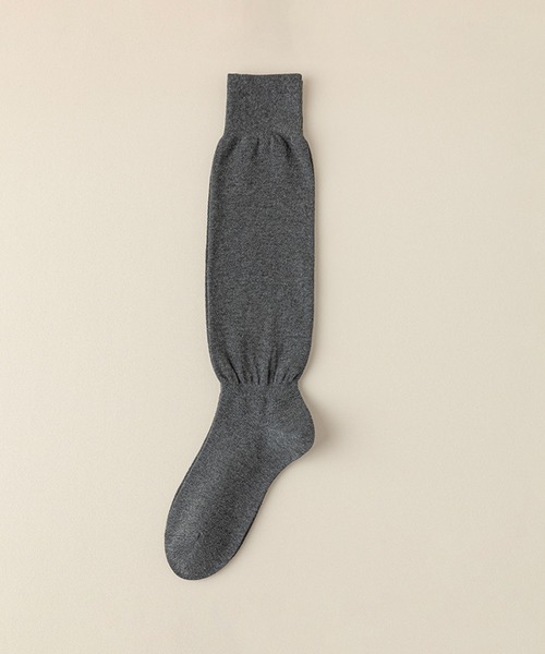 mosox（モソックス）の「【MOSOX】ルーズハイソックス（ソックス/靴下・レディース・ブラック/チョコ/ホワイト/ダークグレー/ベージュ・FREE）」の4枚目の写真