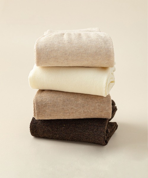 mosox（モソックス）の「【MOSOX】ルーズハイソックス（ソックス/靴下・レディース・ブラック/チョコ/ホワイト/ダークグレー/ベージュ・FREE）」の7枚目の写真