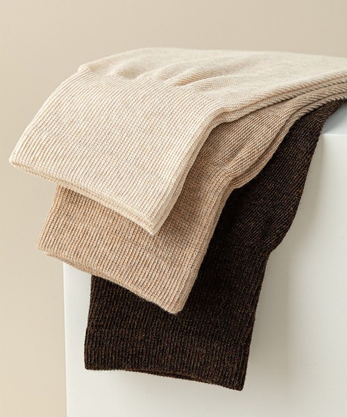 mosox（モソックス）の「【MOSOX】ルーズハイソックス（ソックス/靴下・レディース・ブラック/チョコ/ホワイト/ダークグレー/ベージュ・FREE）」の12枚目の写真