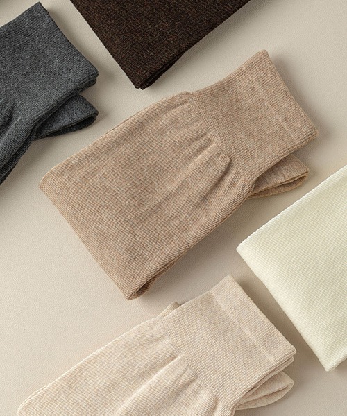 mosox（モソックス）の「【MOSOX】ルーズハイソックス（ソックス/靴下・レディース・ブラック/チョコ/ホワイト/ダークグレー/ベージュ・FREE）」の15枚目の写真