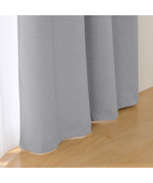 無印良品　ノンプリーツカーテン 2枚組 100x200cm　 遮光性有　新品　紺 新生活】遮光性 ポリエステル平織りノンプリーツカーテン・2枚