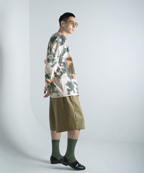 Aphlotus(アプロタス)の「タイダイ染 クルーネック L/S カットソー(Tシャツ/カットソー・メンズ・ブラック/ネイビー・LARGE/MEDIUM/SMALL)」の5枚目の写真