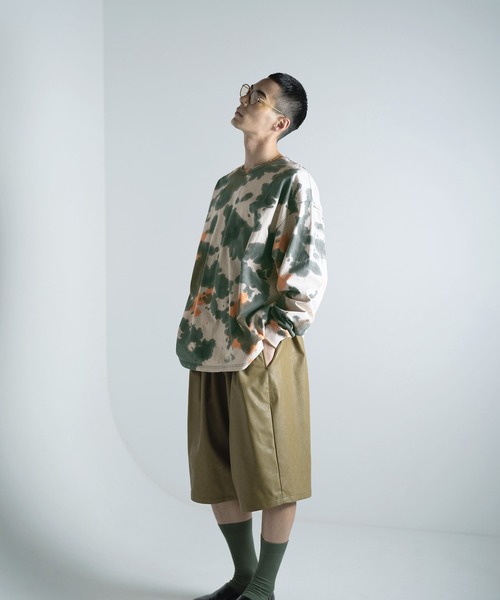 Aphlotus(アプロタス)の「タイダイ染 クルーネック L/S カットソー(Tシャツ/カットソー・メンズ・ブラック/ネイビー・LARGE/MEDIUM/SMALL)」の6枚目の写真