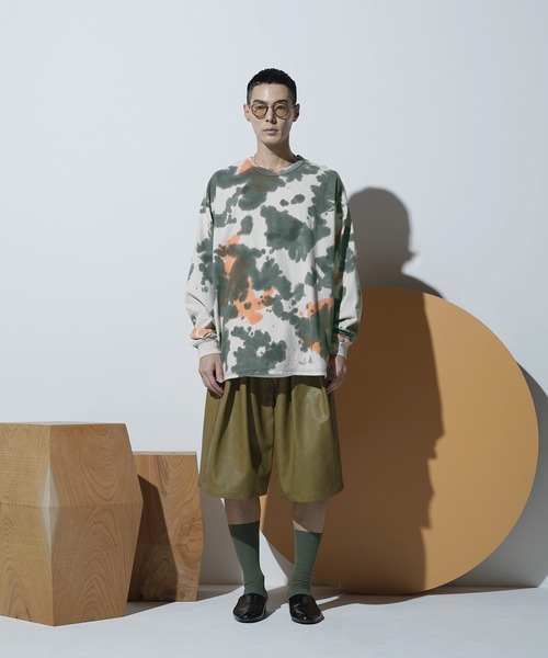 Aphlotus(アプロタス)の「タイダイ染 クルーネック L/S カットソー(Tシャツ/カットソー・メンズ・ブラック/ネイビー・LARGE/MEDIUM/SMALL)」の8枚目の写真