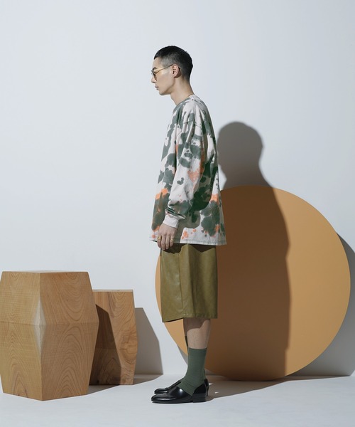Aphlotus(アプロタス)の「タイダイ染 クルーネック L/S カットソー(Tシャツ/カットソー・メンズ・ブラック/ネイビー・LARGE/MEDIUM/SMALL)」の9枚目の写真