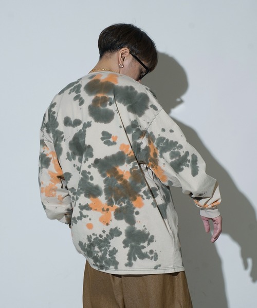 Aphlotus(アプロタス)の「タイダイ染 クルーネック L/S カットソー(Tシャツ/カットソー・メンズ・ブラック/ネイビー・LARGE/MEDIUM/SMALL)」の12枚目の写真