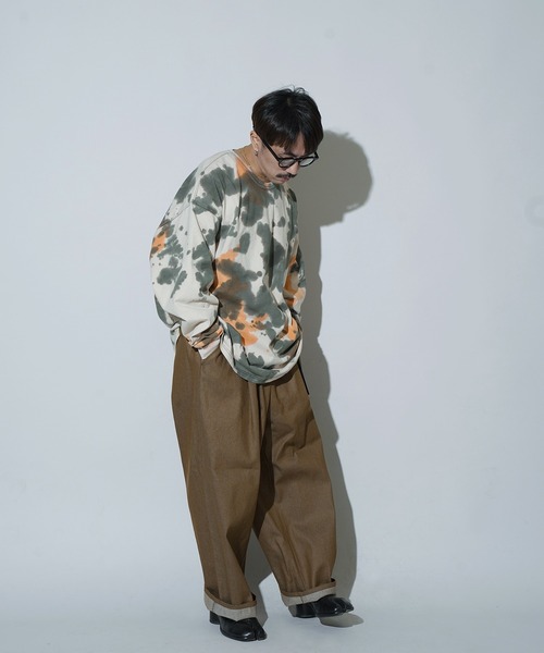 Aphlotus(アプロタス)の「タイダイ染 クルーネック L/S カットソー(Tシャツ/カットソー・メンズ・ブラック/ネイビー・LARGE/MEDIUM/SMALL)」の15枚目の写真
