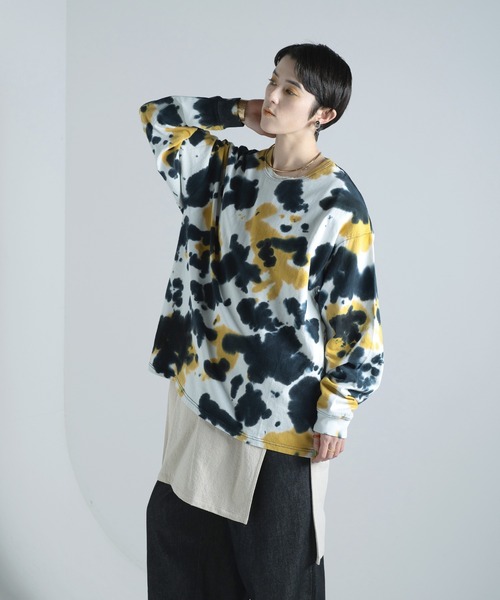 Aphlotus(アプロタス)の「タイダイ染 クルーネック L/S カットソー(Tシャツ/カットソー・メンズ・ブラック/ネイビー・LARGE/MEDIUM/SMALL)」の17枚目の写真