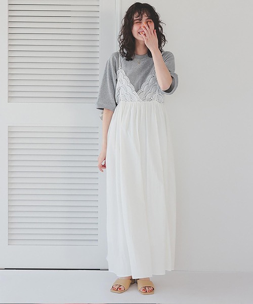 titivate（ティティベイト）の「刺繍入りハーフスリーブスウェットプルオーバー（スウェット・レディース・グレー系その他2/ネイビー/グレー系その他/ピンク・L/M/S）」の15枚目の写真