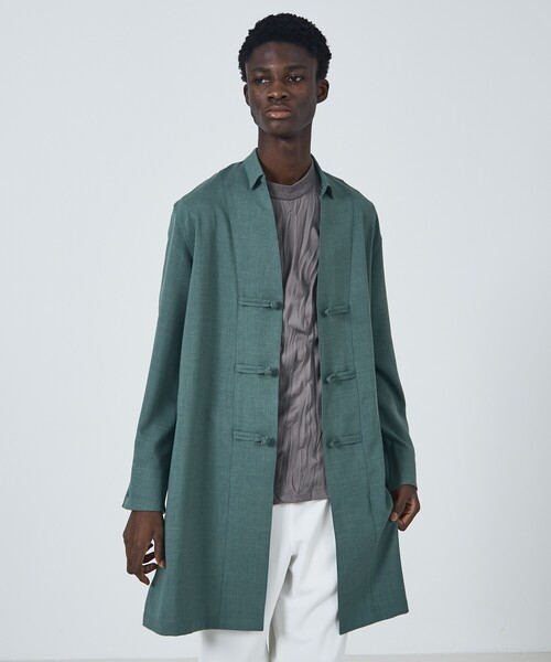 5351 POUR LES HOMMES(ゴーサンゴーイチプールオム)の「【25S/S】カンフーロングシャツ / シャツアウター(シャツ/ブラウス・メンズ・ブラック/グリーン・44/46/48/50)」の19枚目の写真