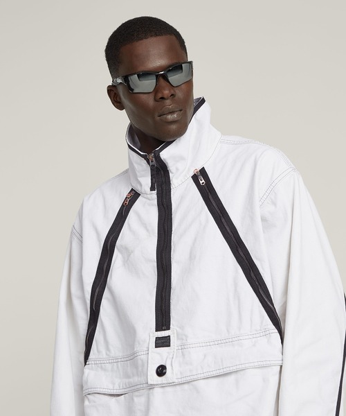 G-STAR（ジースター）の「Parachute Anorak/ミリタリーディテールスタンドカラージップデザインアノラックジャケット（ブルゾン・メンズ・ホワイト系その他・X-LARGE/SMALL/X-SMALL/LARGE/MEDIUM）」の4枚目の写真