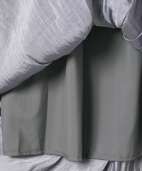 BAYFLOW（ベイフロー）の「[上品な光沢感]グロッシープリーツスカート（スカート・レディース・ブルー/テラコッタ/ブラック・FREE）」の6枚目の写真