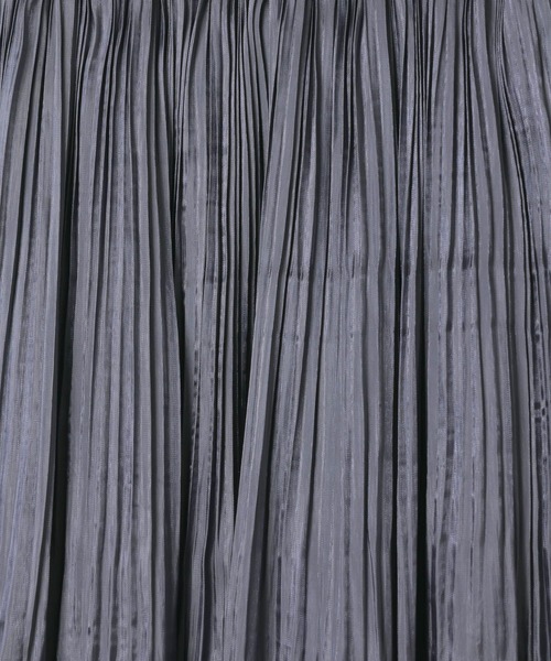 BAYFLOW（ベイフロー）の「[上品な光沢感]グロッシープリーツスカート（スカート・レディース・ブルー/テラコッタ/ブラック・FREE）」の9枚目の写真