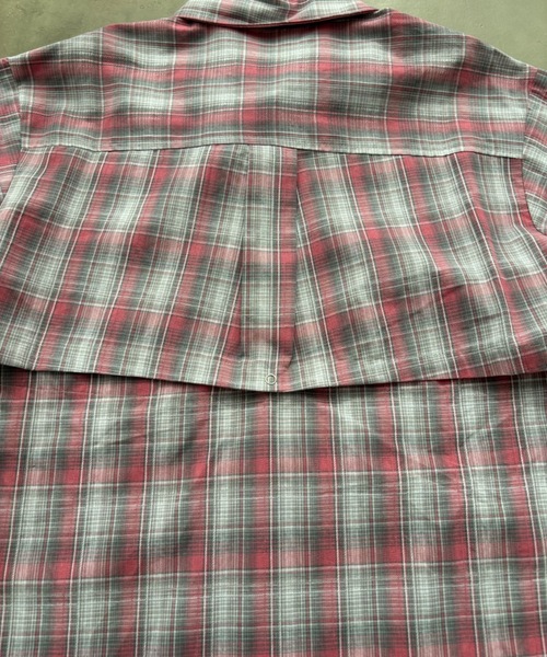 SHAGGIE（シャギー）の「バックスリットチェック柄シャツ（シャツ/ブラウス・レディース・ピンク/ブラック・FREE）」の22枚目の写真