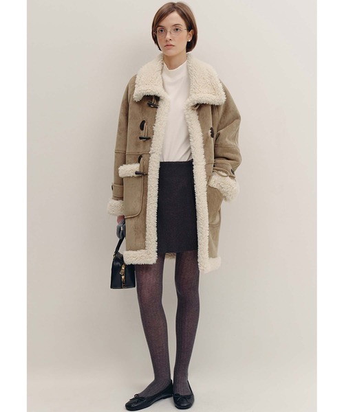 ボアカラー ムートンコート FD24W439【Fano Studios】【2025AW