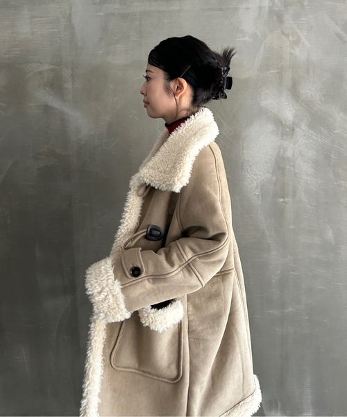 ボアカラー ムートンコート FD24W439【Fano Studios】【2025AW