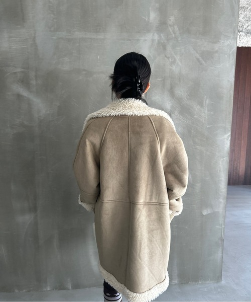 ボアカラー ムートンコート FD24W439【Fano Studios】【2025AW