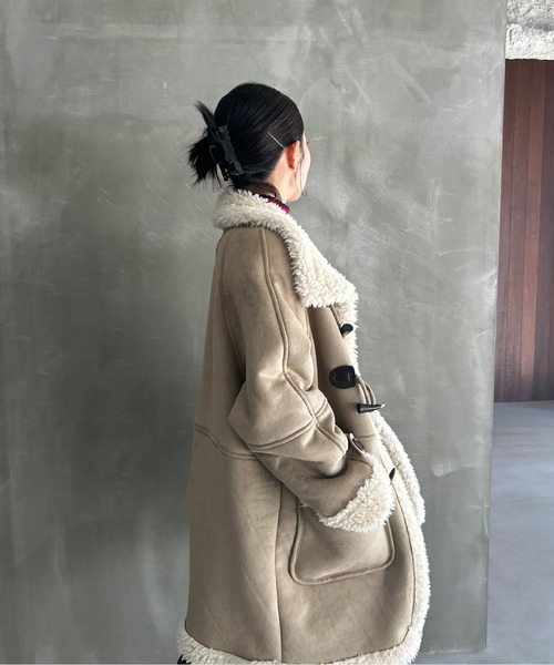 ボアカラー ムートンコート FD24W439【Fano Studios】【2025AW