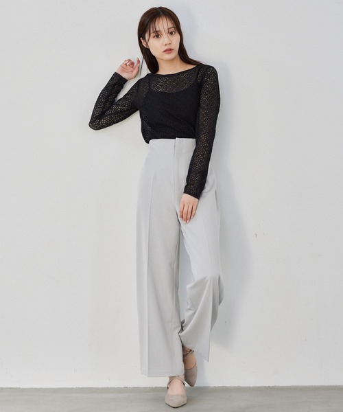 Andemiu（アンデミュウ）の「アソートバックシャンカット291762（Tシャツ/カットソー・レディース・ブラック系9/オフホワイト/ブラック系1/グレー・FREE）」の15枚目の写真