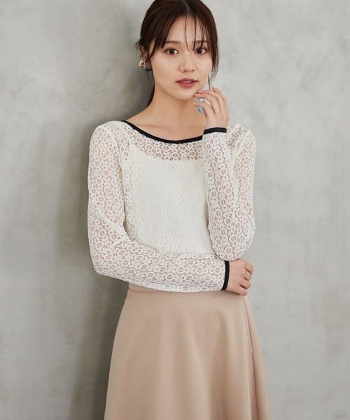 Andemiu（アンデミュウ）の「アソートバックシャンカット291762（Tシャツ/カットソー・レディース・ブラック系9/オフホワイト/ブラック系1/グレー・FREE）」の17枚目の写真