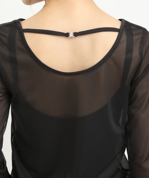 Andemiu（アンデミュウ）の「アソートバックシャンカット291762（Tシャツ/カットソー・レディース・ブラック系9/オフホワイト/ブラック系1/グレー・FREE）」の7枚目の写真