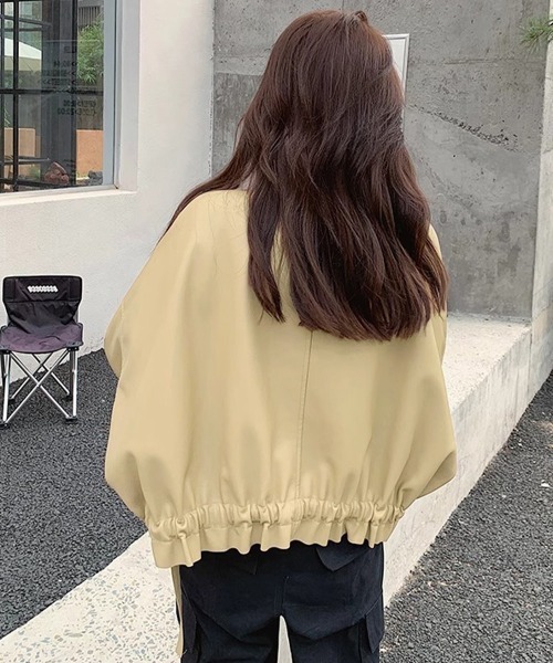 Miniministore(ミニミニストア)の「ファーライダースジャケットフェイクレザー(その他アウター・レディース・ブラック/ベージュ・L/S/M)」の11枚目の写真