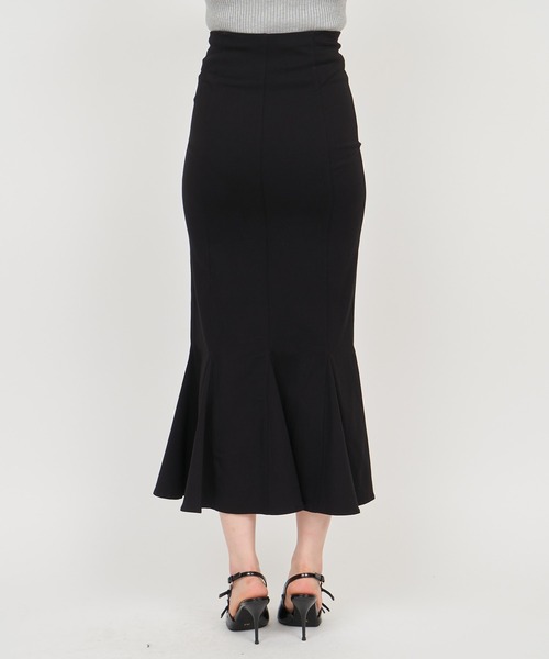 ROYAL PARTY（ロイヤルパーティー）の「ガムストレッチマーメイドスカート’25ｓ（スカート・レディース・ベージュ/パープル/ネイビー/ブラック・SMALL/MEDIUM）」の12枚目の写真