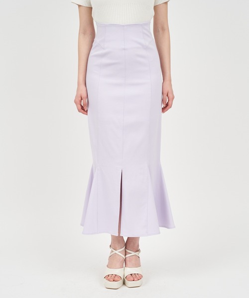 ROYAL PARTY（ロイヤルパーティー）の「ガムストレッチマーメイドスカート’25ｓ（スカート・レディース・ベージュ/パープル/ネイビー/ブラック・SMALL/MEDIUM）」の19枚目の写真