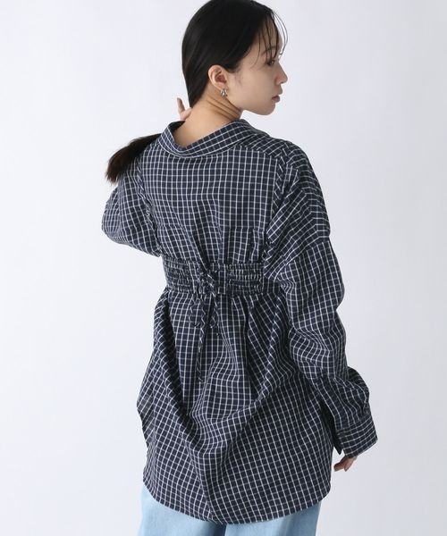 JEANASIS（ジーナシス）の「コットンチェックビスチェ/321933（その他トップス・レディース・グレー系その他/ネイビー系/ブルー系その他・FREE）」の7枚目の写真