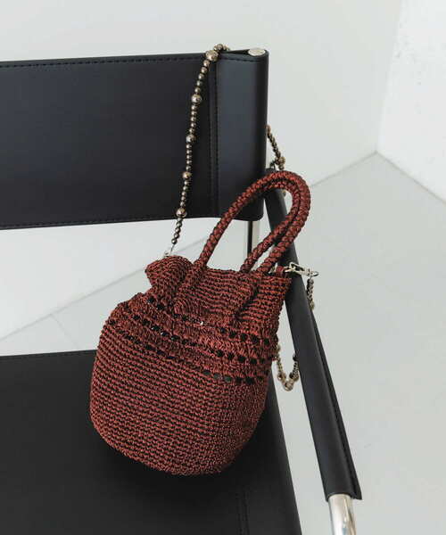 RODE SKO(ロデスコ)の「ビーズショルダーバッグ(ショルダーバッグ・レディース・シルバー/ブラック/ブラウン・ONE)」の1枚目の写真