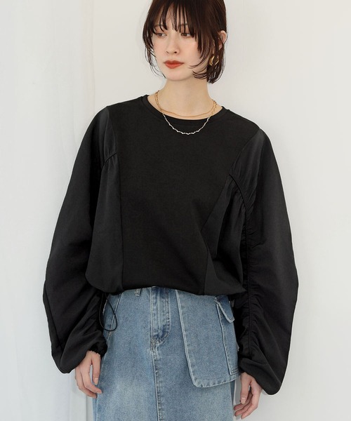 toris トロア　後ろギャザーノーカラーブルゾン　美品 toris トロア 後ろギャザーノーカラーブルゾン 美品 ジャケット