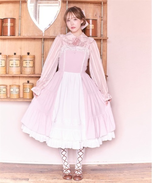 axes femme kawaii（アクシーズファムカワイイ）の「プランタンジャンパースカート（ジャンパースカート・レディース・サックスブルー/ピンク/ブルー・MEDIUM）」の21枚目の写真