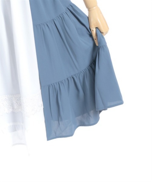 axes femme kawaii（アクシーズファムカワイイ）の「プランタンジャンパースカート（ジャンパースカート・レディース・サックスブルー/ピンク/ブルー・MEDIUM）」の16枚目の写真