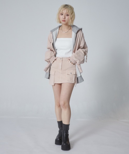 ENVYM(アンビー)の「ポケットデニムミニスカート(デニムスカート・レディース・ブラック/ピンク/ブルー・MEDIUM/SMALL)」の12枚目の写真