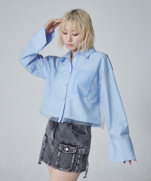 ENVYM(アンビー)の「ポケットデニムミニスカート(デニムスカート・レディース・ブラック/ピンク/ブルー・MEDIUM/SMALL)」の4枚目の写真