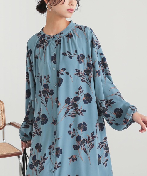 美品★23SS ALANI PRINT 花柄 ボリュームスリーブ ワンピース オンライン ショッピングファッション - 美品☆23SS ALANI PRINT