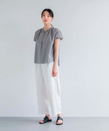 D（ディー）の「コットンポリエステルウェーブフレンチブラウス（シャツ/ブラウス）」
