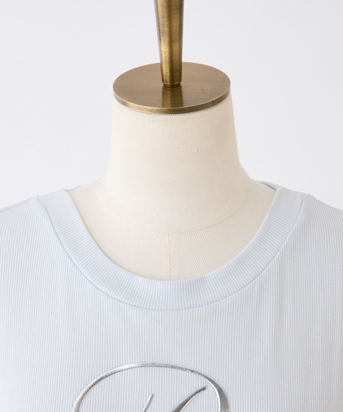 one after another NICE CLAUP（ワンアフターアナザーナイスクラップ）の「サイドドロストTシャツ（Tシャツ/カットソー・レディース・オフホワイト/サックスブルー/ピンク/ホワイト系その他・FREE）」の8枚目の写真